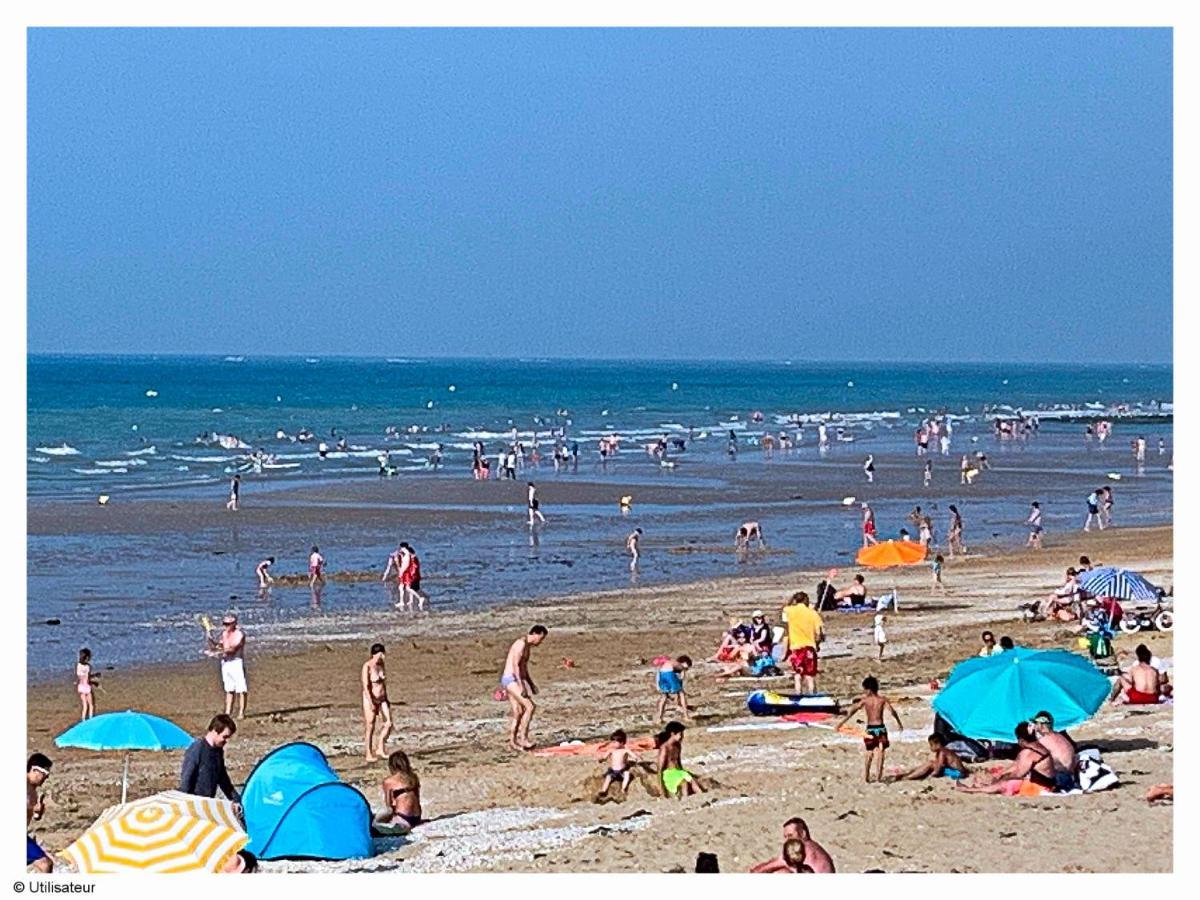 Cabourg, Appartement Plain Pied Avec Terrasse Acces Direct A La Plage ภายนอก รูปภาพ